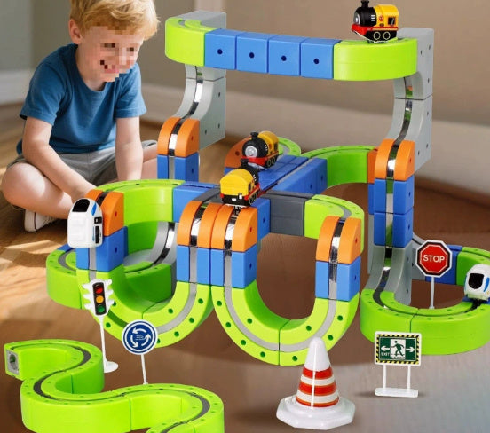Electric Train Set Flexible Race Track