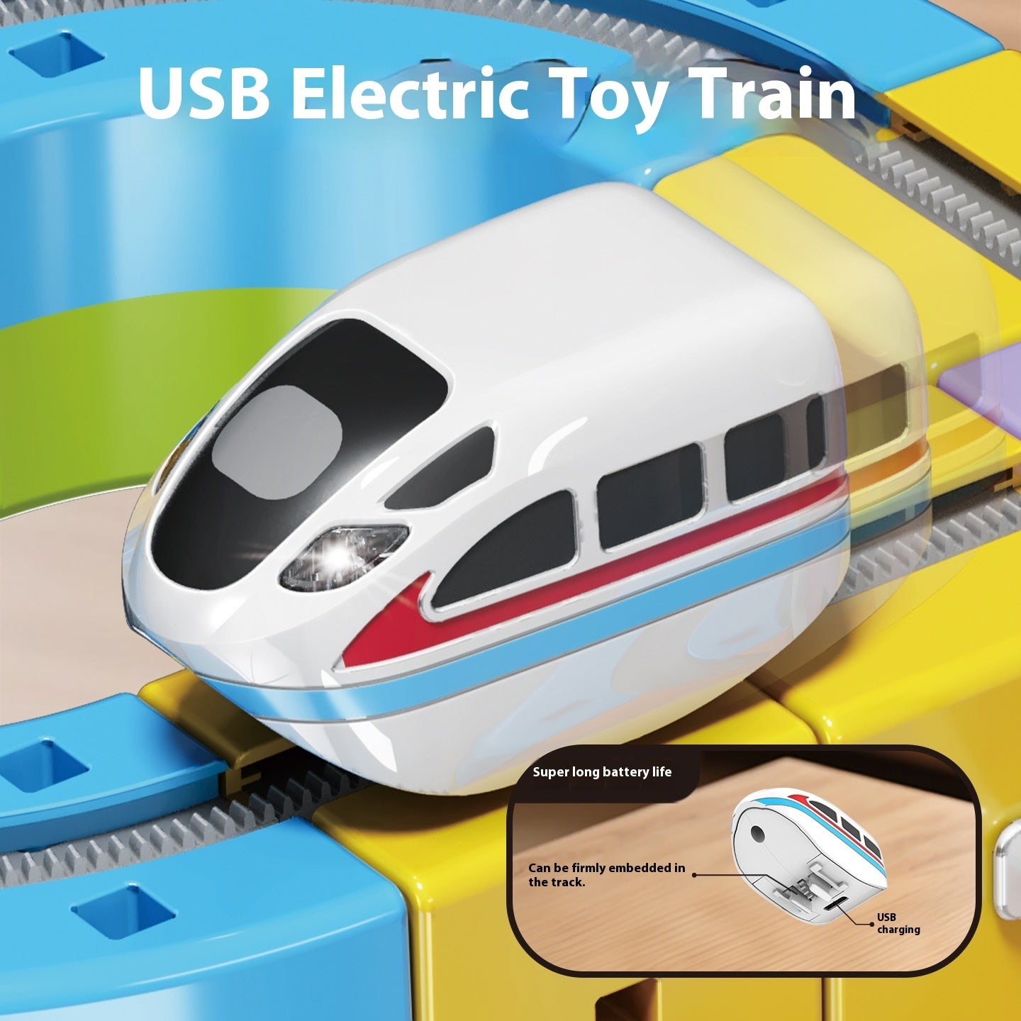 Electric Train Set Flexible Race Track