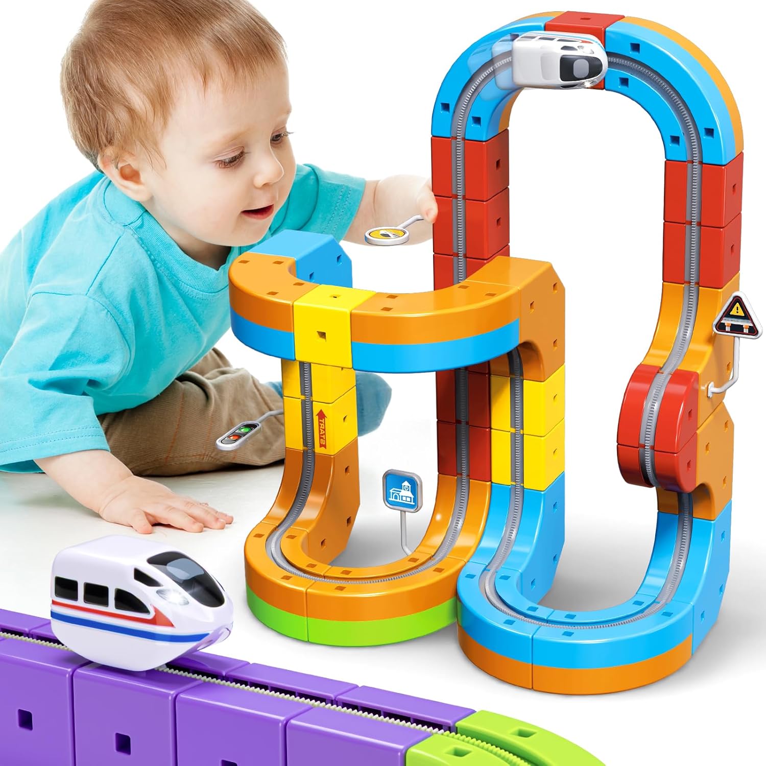 Electric Train Set Flexible Race Track