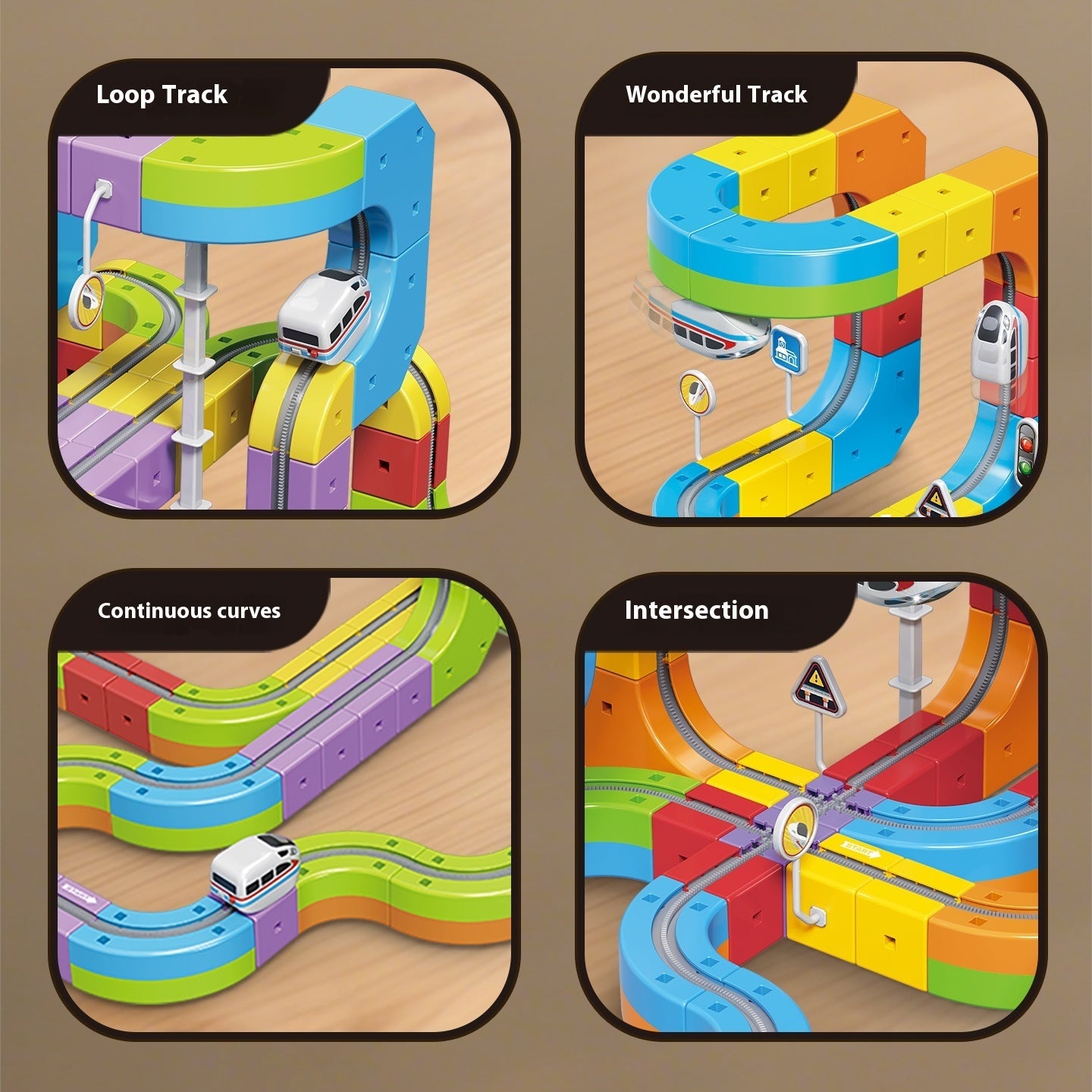 Electric Train Set Flexible Race Track