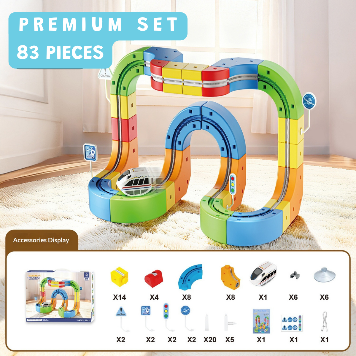 Electric Train Set Flexible Race Track – HELLO MOSHI