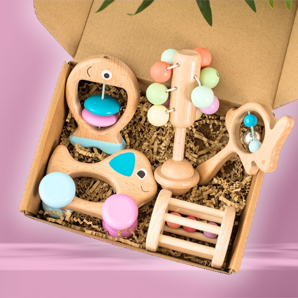 Newborn Rattle Drum Five-Piece Set